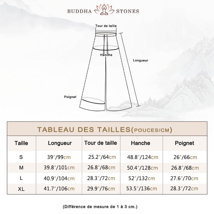 Pantalon ample en Buddha Stones avec cordon de serrage et poches pour yoga et danse