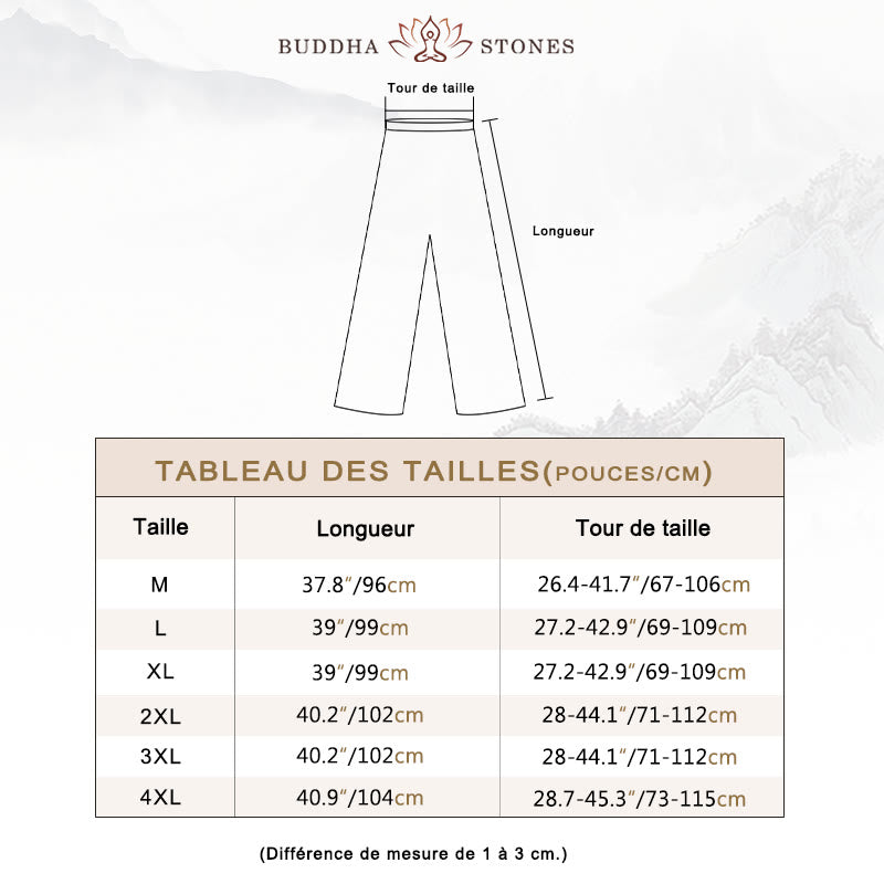 Ensemble 2 pièces chemise à manches courtes et pantalon pour homme avec personnage de dragon et feuille de bambou et boutons de Buddha Stones - image 6