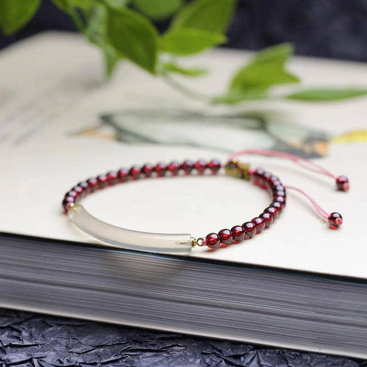 Bracelet manchette calme en Buddha Stones , agate grise