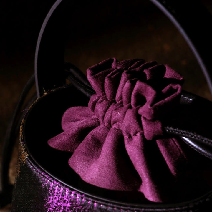 Sac à bandoulière en brocart avec chanson de papillon Buddha Stones