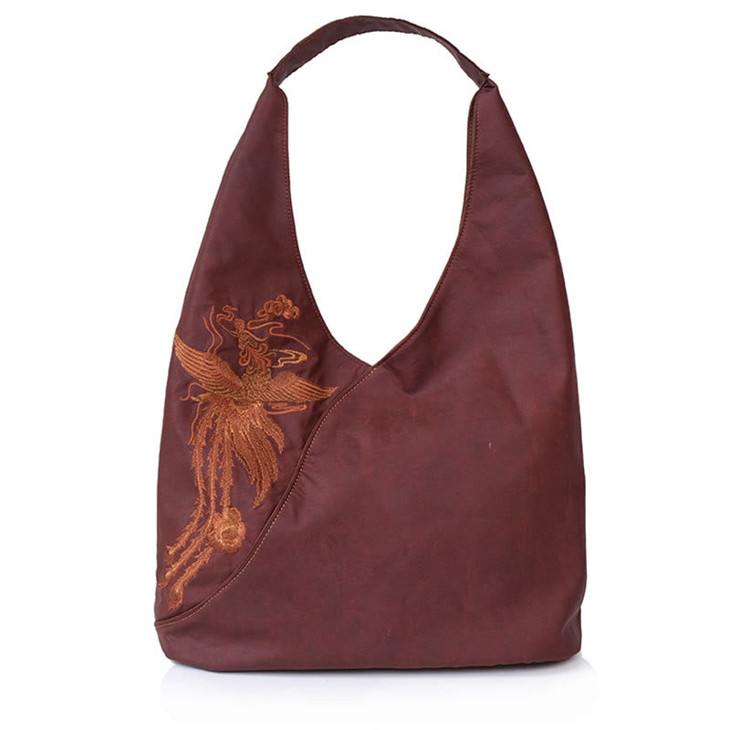 Sac à bandoulière en soie Xiangyunsha avec broderie Buddha Stones