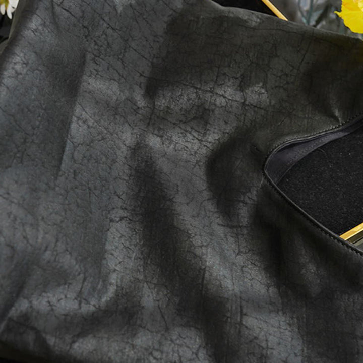 Sac à bandoulière en soie Xiangyunsha avec broderie Buddha Stones