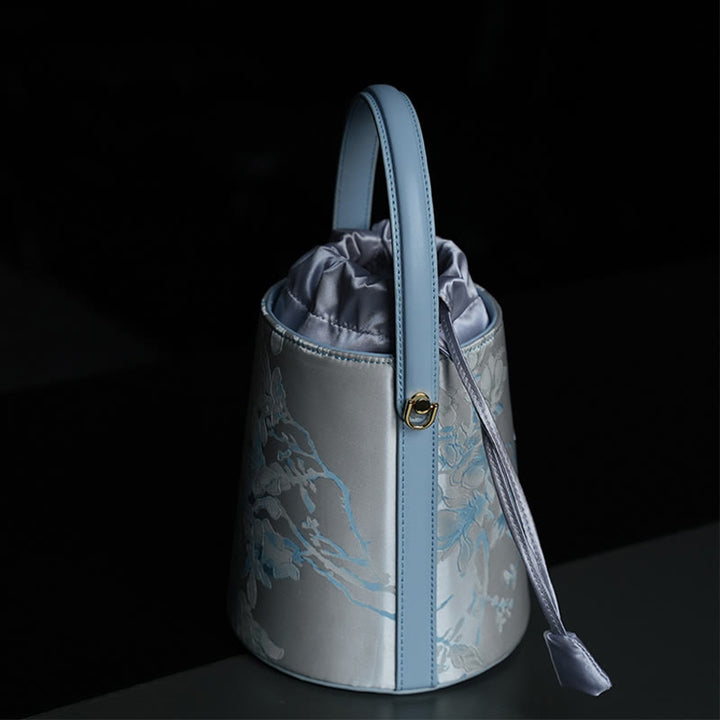 Sac à bandoulière brodé Buddha Stones Panda Bamboo Magpie