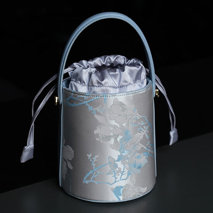 Sac à bandoulière brodé Buddha Stones Panda Bamboo Magpie