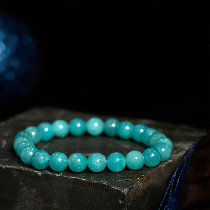 Bracelet d'équilibre positif en amazonite et Buddha Stones
