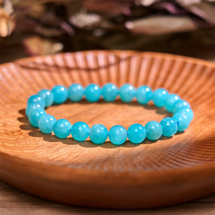 Bracelet d'équilibre positif en amazonite et Buddha Stones