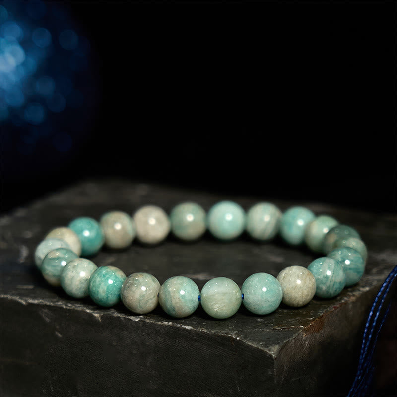 Bracelet d'équilibre positif en amazonite et Buddha Stones