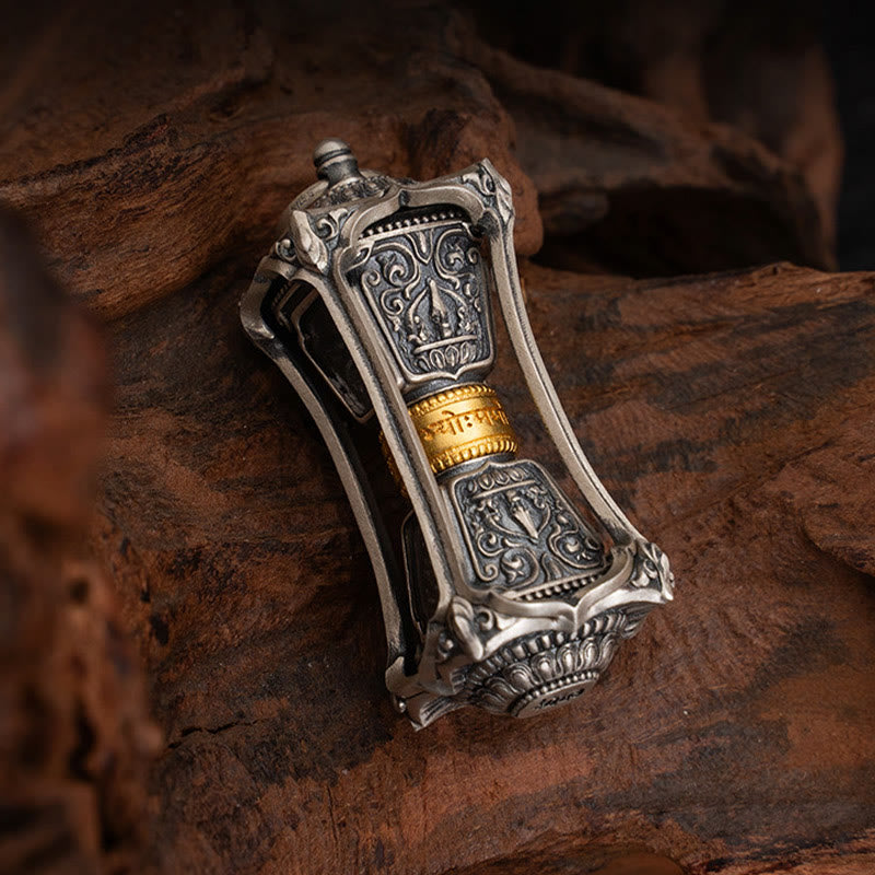 Collier pendentif tibétain en argent sterling 925 avec Buddha Stones et bénédiction de la déesse Zakiram - image 3