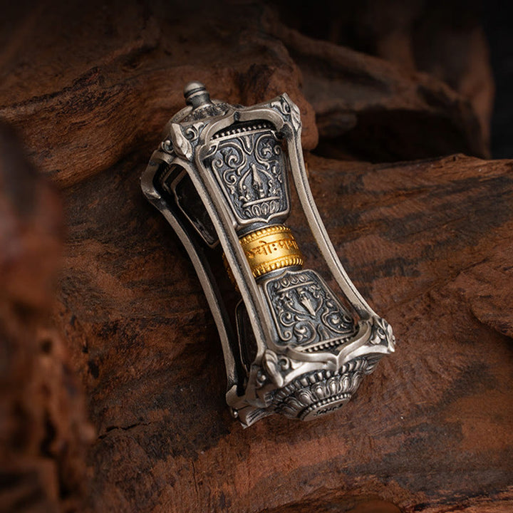 Collier pendentif tibétain en argent sterling 925 avec Buddha Stones et bénédiction de la déesse Zakiram - image 3