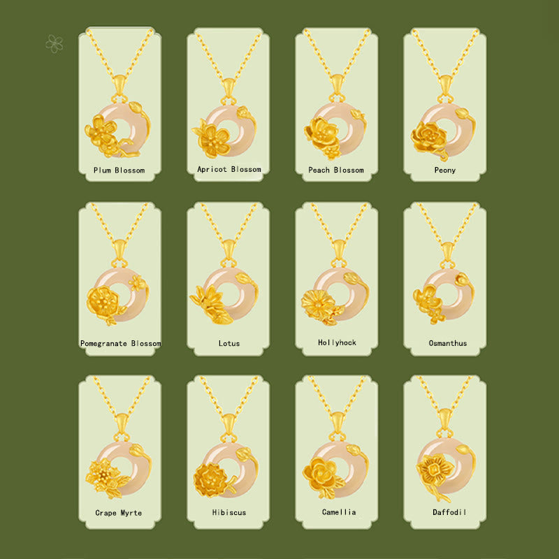 Collier avec pendentif en argent sterling 925 et Buddha Stones en calcédoine et boucle de paix