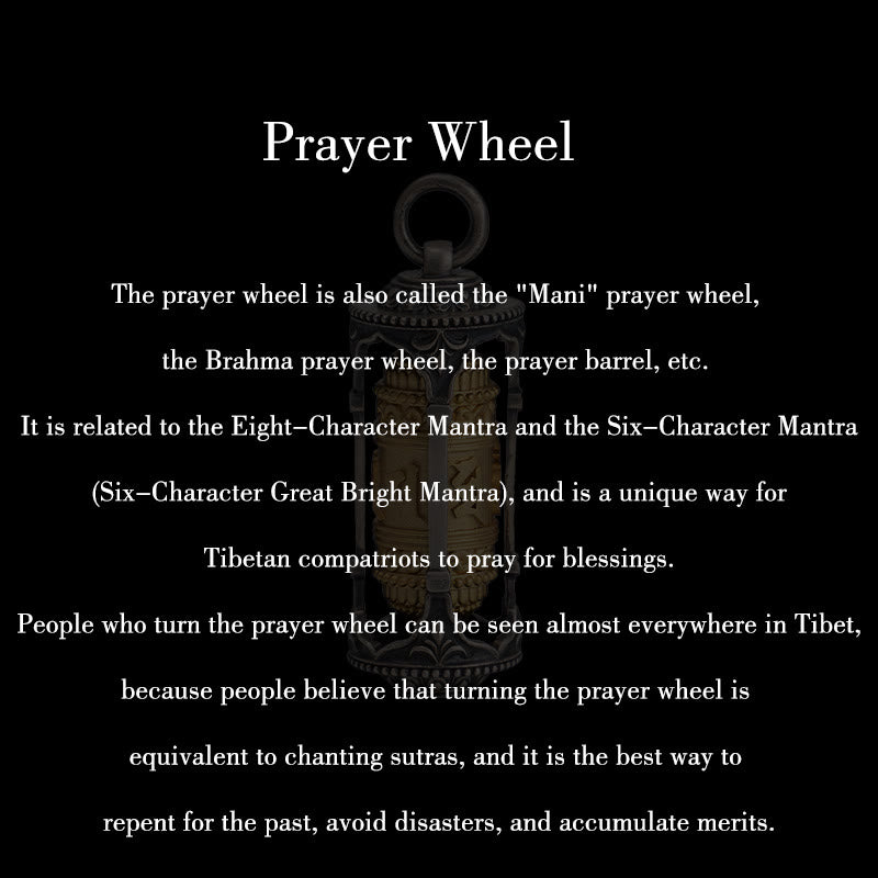 Buddha Stones en argent sterling 925 avec roue de prière tibétaine et pierres de Bouddha Om Mani Padme Hum - image 12