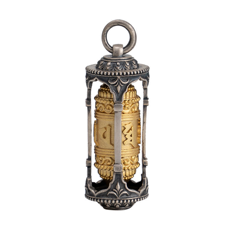 Buddha Stones en argent sterling 925 avec roue de prière tibétaine et pierres de Bouddha Om Mani Padme Hum - image 14