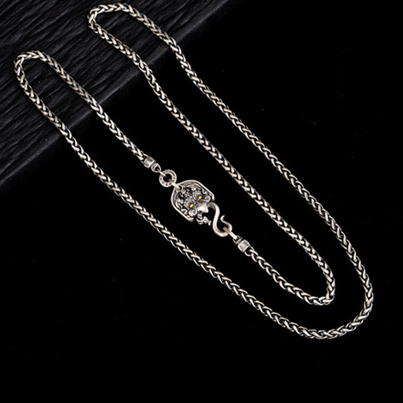 Collier en argent sterling 925 avec Buddha Stones et oiseau tibétain Garuda