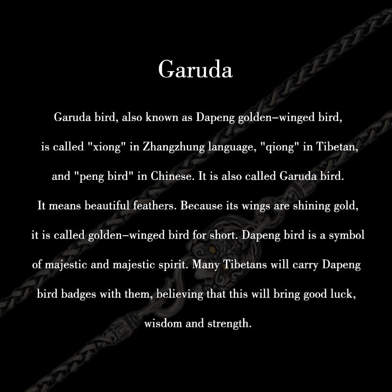 Collier en argent sterling 925 avec Buddha Stones et oiseau tibétain Garuda - image 10