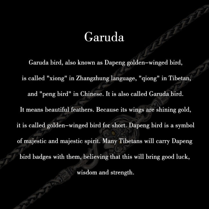 Collier en argent sterling 925 avec Buddha Stones et oiseau tibétain Garuda - image 10