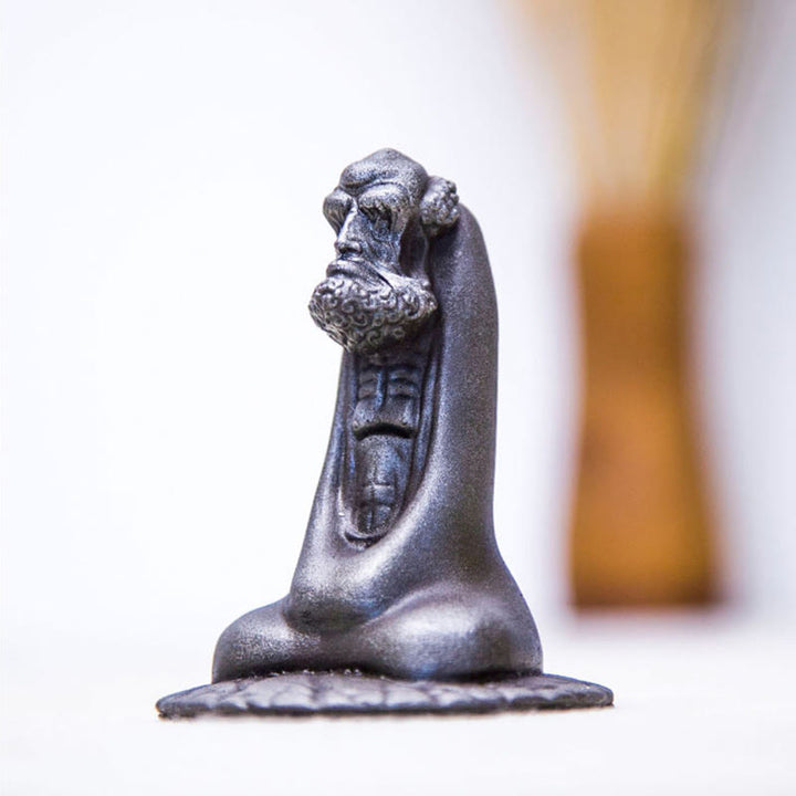 Statue de Buddha Stones faite à la main en poudre de fer Bodhidharma en résine coulée rouillée, décoration de la maison - image 16