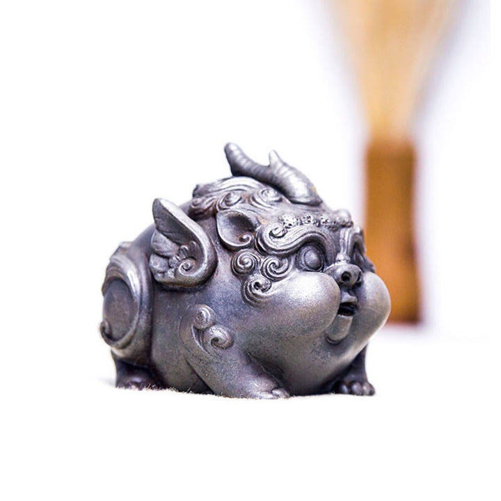 Statue de Buddha Stones faite à la main en résine coulée avec poudre de fer PiXiu Décoration de la maison - image 16