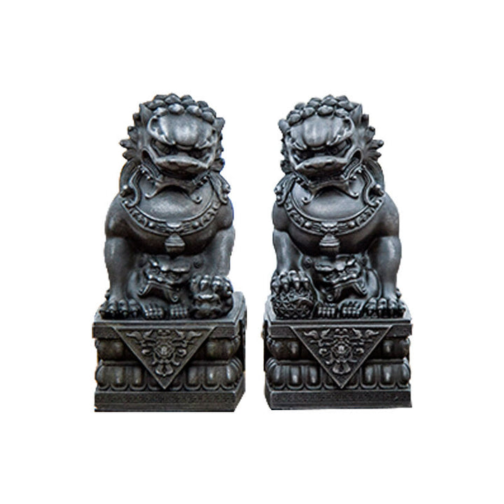 Statue de Buddha Stones faite à la main en résine moulée avec poudre de fer et rouille pour protéger le mal et décorer la maison