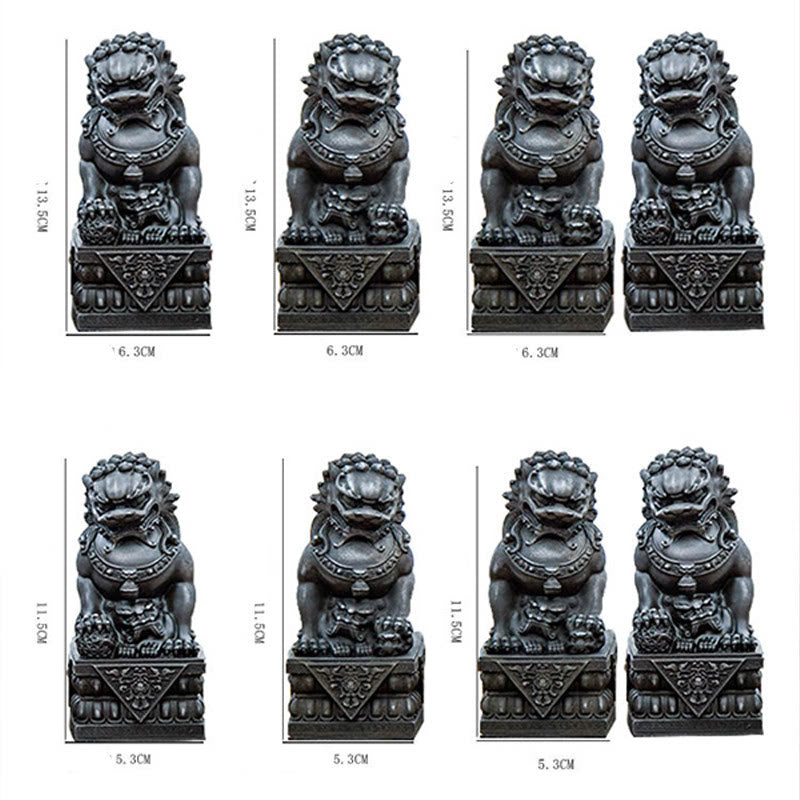 Statue de Buddha Stones faite à la main en résine moulée avec poudre de fer et rouille pour protéger le mal et décorer la maison
