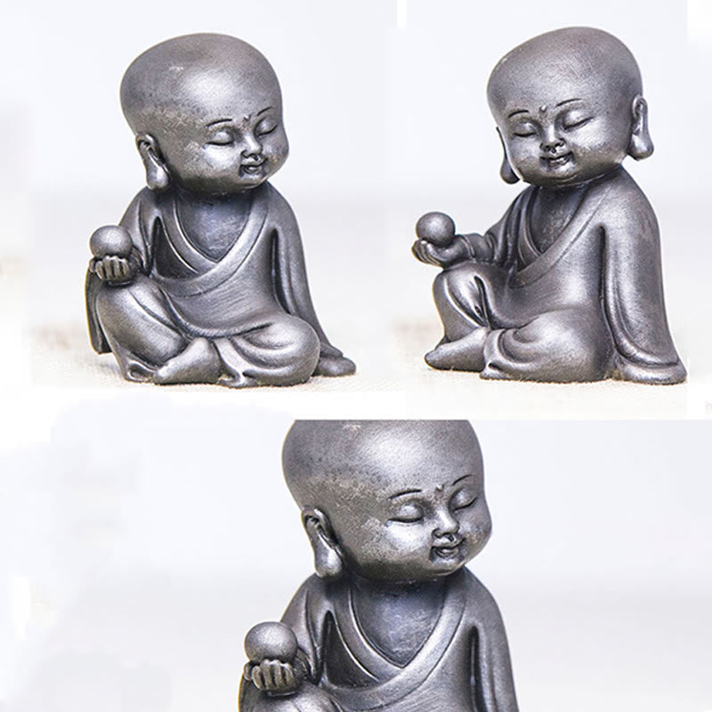 Buddha Stones faites à la main, Ksitigarbha Kwan Yin Guanyin Avalokitesvara Tathagata, poudre de fer rouille, Statue en résine moulée, décoration de la maison - image 23