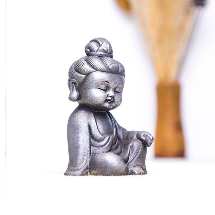 Buddha Stones faites à la main, Ksitigarbha Kwan Yin Guanyin Avalokitesvara Tathagata, poudre de fer rouille, Statue en résine moulée, décoration de la maison - image 25