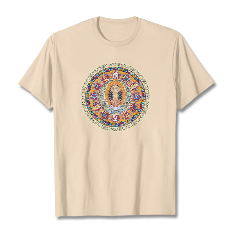 T-shirt en coton Buddha Stones Dorje Vajra Mandala Bouddha - Bisque - 2XL - image 1