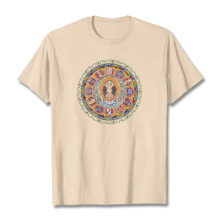 T-shirt en coton Buddha Stones Dorje Vajra Mandala Bouddha - Bisque - 2XL - image 1