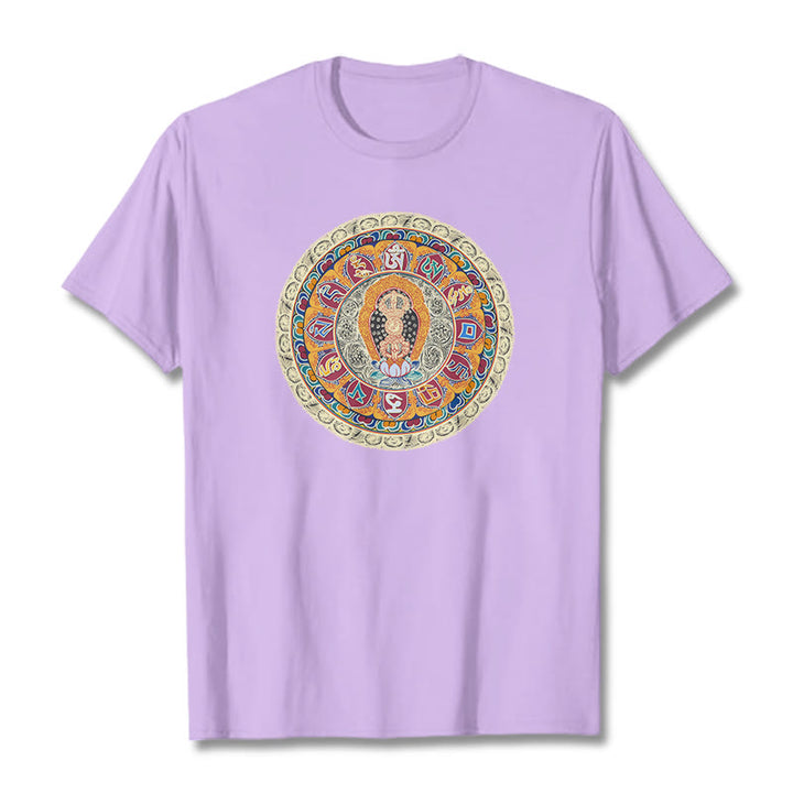 T-shirt en coton Buddha Stones Dorje Vajra Mandala Bouddha - Prune - 2XL - image 15