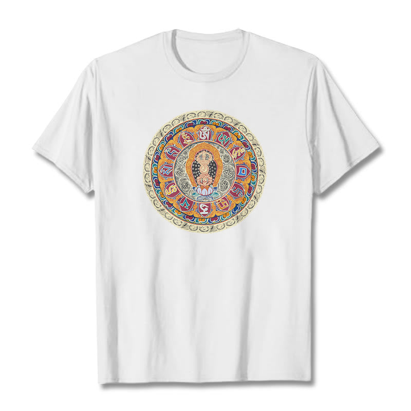 T-shirt en coton Buddha Stones Dorje Vajra Mandala Bouddha - Blanc - 2XL - image 10