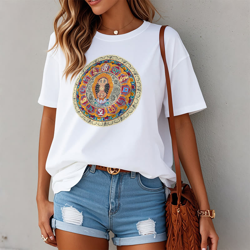 T-shirt en coton Buddha Stones Dorje Vajra Mandala Bouddha - image 12