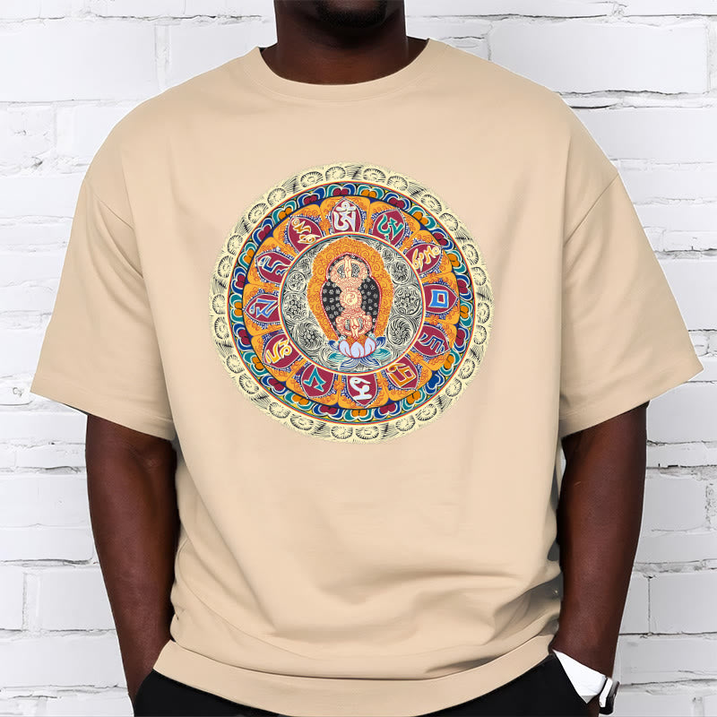 T-shirt en coton Buddha Stones Dorje Vajra Mandala Bouddha - image 1