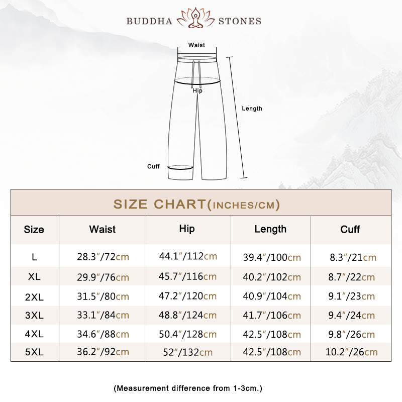 Pantalon en velours côtelé uni avec cordon de serrage et poches pour homme Buddha Stones Automne Hiver - image 5