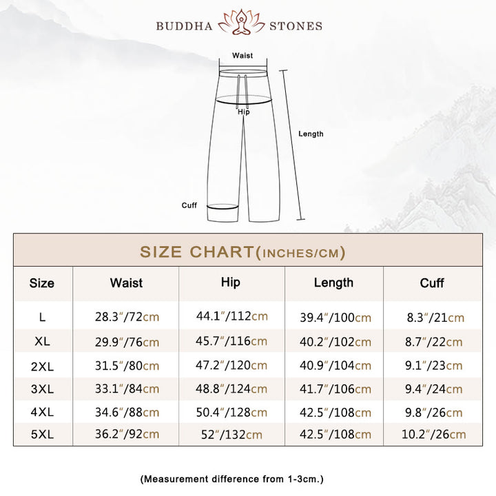 Pantalon en velours côtelé uni avec cordon de serrage et poches pour homme Buddha Stones Automne Hiver - image 5