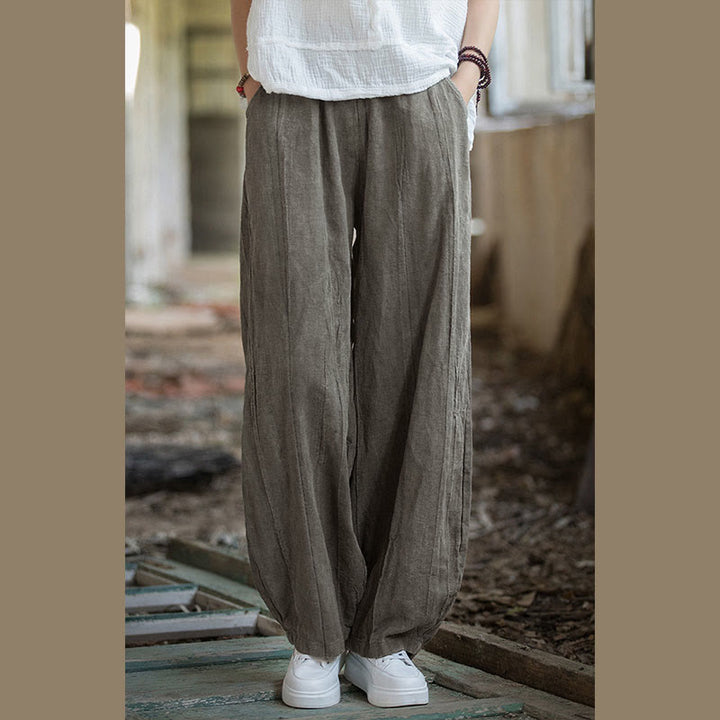 Pantalon sarouel rétro tie-dye Buddha Stones pour femme, pantalon de yoga décontracté avec poches