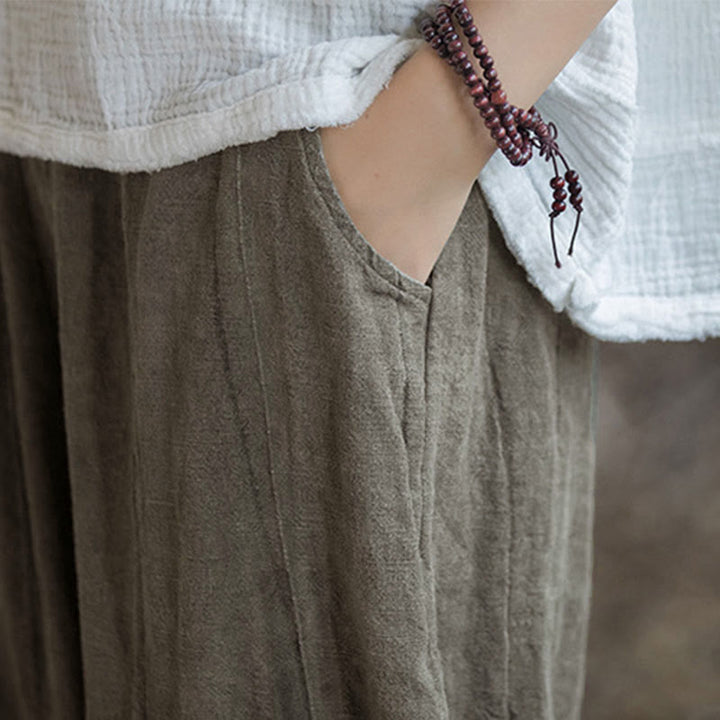 Pantalon sarouel rétro tie-dye Buddha Stones pour femme, pantalon de yoga décontracté avec poches - image 20