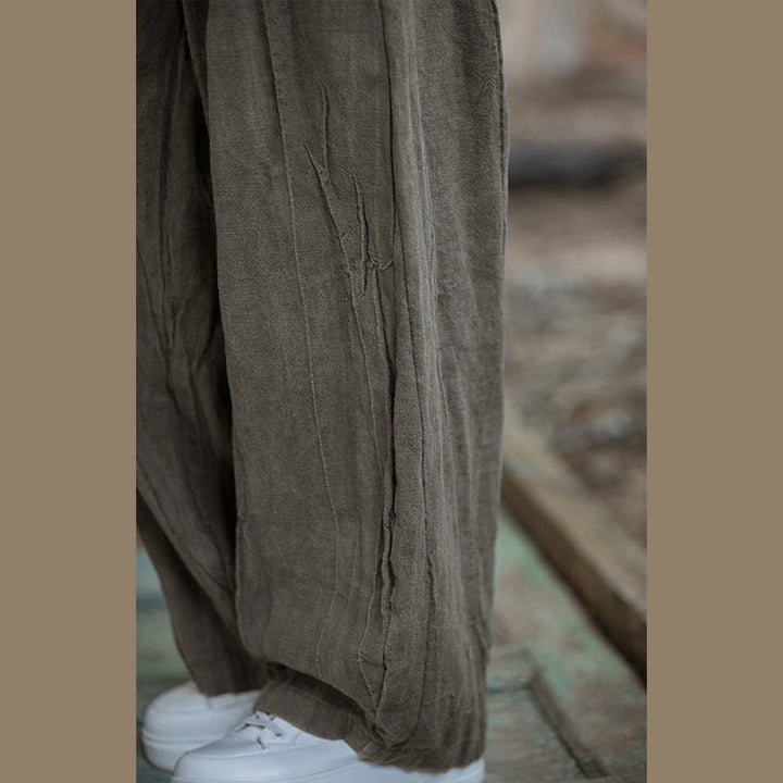 Pantalon sarouel rétro tie-dye Buddha Stones pour femme, pantalon de yoga décontracté avec poches