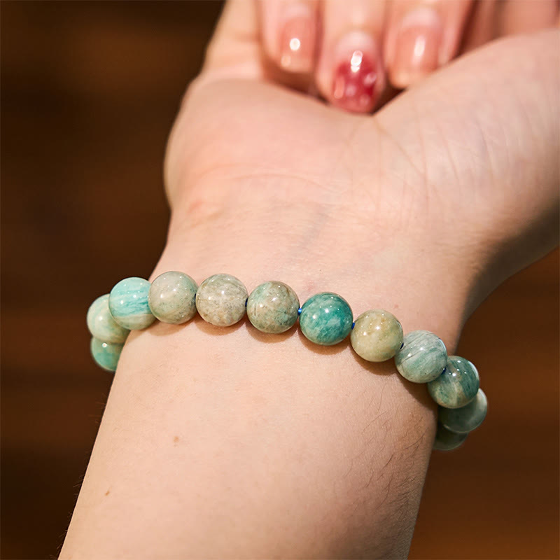 Bracelet de calme en pierre de Bouddha avec divers cristaux, malachite, lazurite et hémimorphite