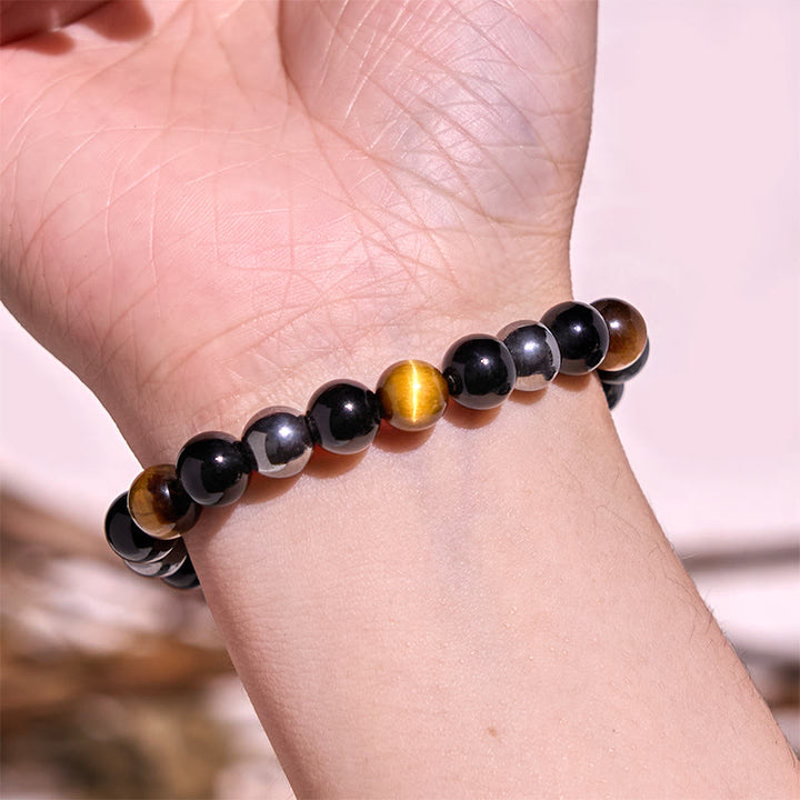 Bracelet de sérénité en pierre de Bouddha, cristaux variés, malachite, lazurite, lapis-lazuli et hémimorphite - image 70