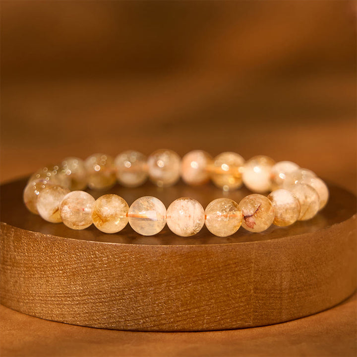 Bracelet de calme en pierre de Bouddha avec divers cristaux, malachite, lazurite et hémimorphite