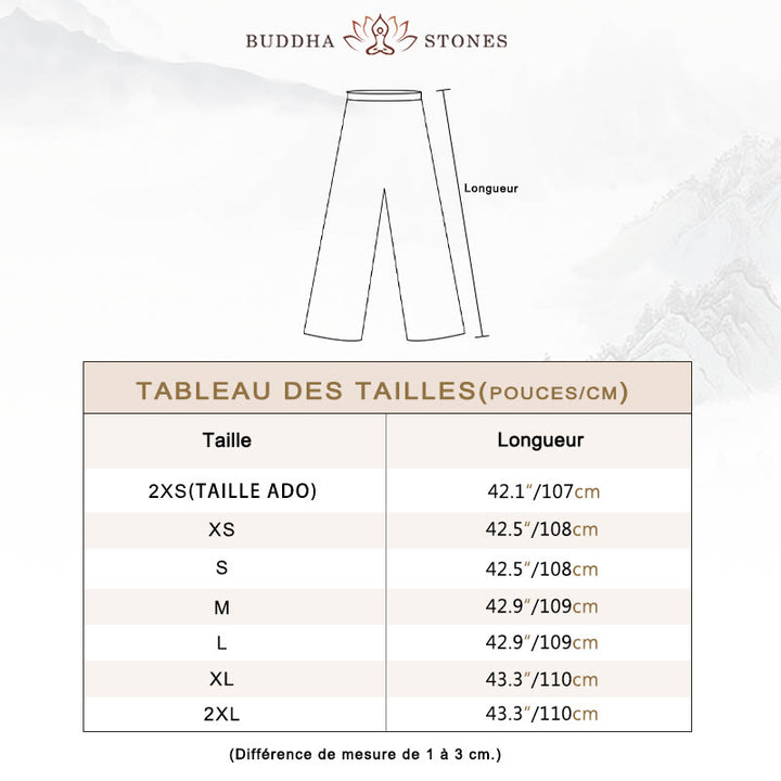 Ensemble de vêtements de pratique du Qigong, du Tai Chi et du Zen spirituel en coton et lin avec Buddha Stones et grue blanche - image 6