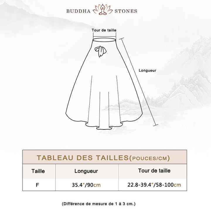 Robe à lacets style bohème avec motif de rose des vents et deux styles de Buddha Stones - image 5