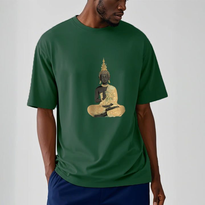 T-shirt en coton à motif Buddha Stones de Bouddha - image 4