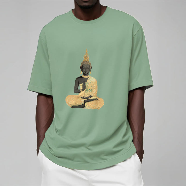 T-shirt en coton à motif Buddha Stones de Bouddha - image 18