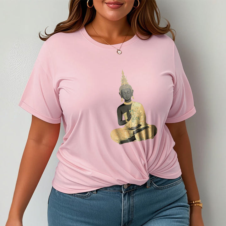 T-shirt en coton à motif Buddha Stones de Bouddha - image 19