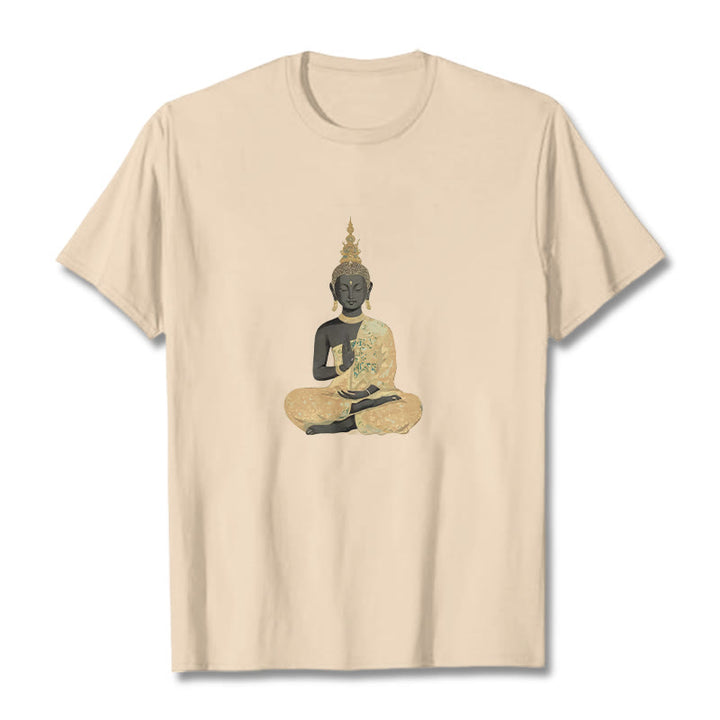 T-shirt en coton à motif Buddha Stones de Bouddha - Bisque - 2XL - image 0