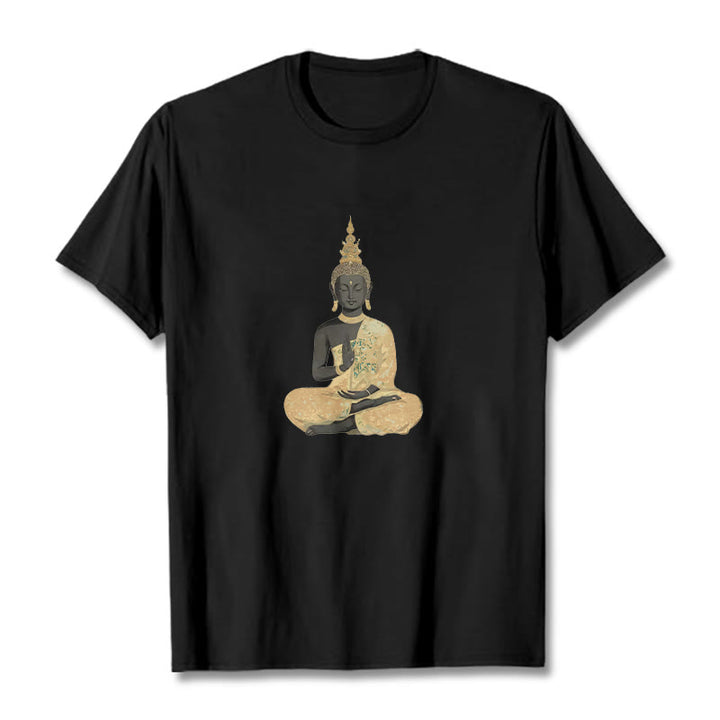 T-shirt en coton à motif Buddha Stones de Bouddha - Noir - 2XL - image 10