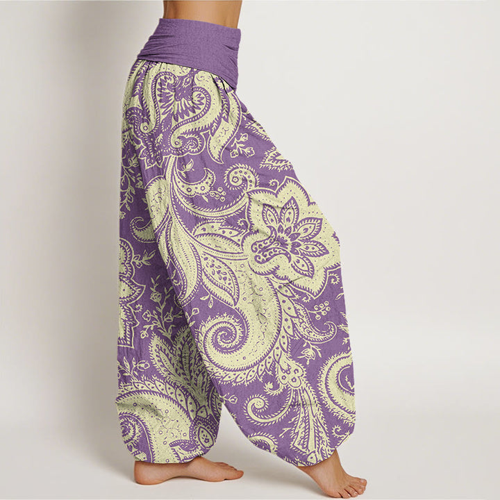 Pantalon sarouel à taille élastique pour femme avec motifs cachemire et Buddha Stones - image 6
