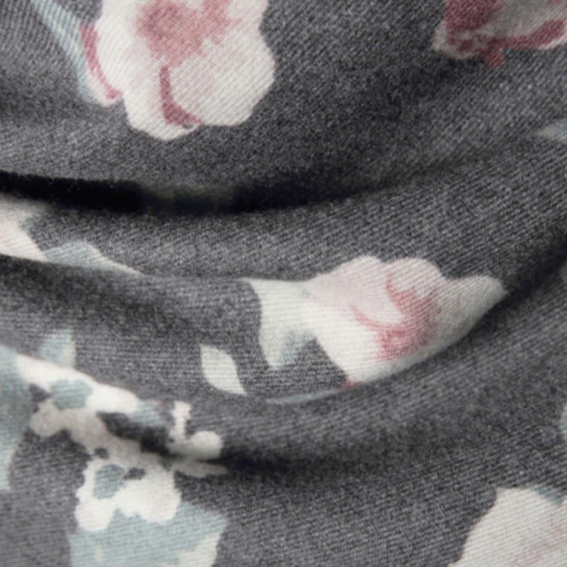 Écharpe de voyage confortable en forme de châle tibétain Buddha Stones et roses de jardin pour l'automne et l'hiver - image 22