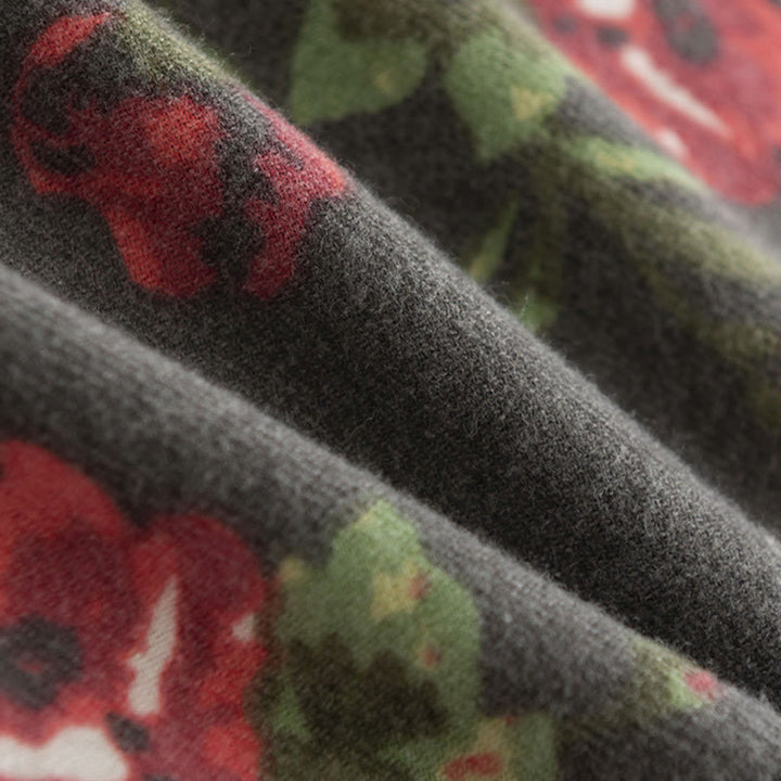 Écharpe enveloppante confortable pour l'automne et l'hiver Buddha Stones et fleurs de roses tibétaines  - image 17