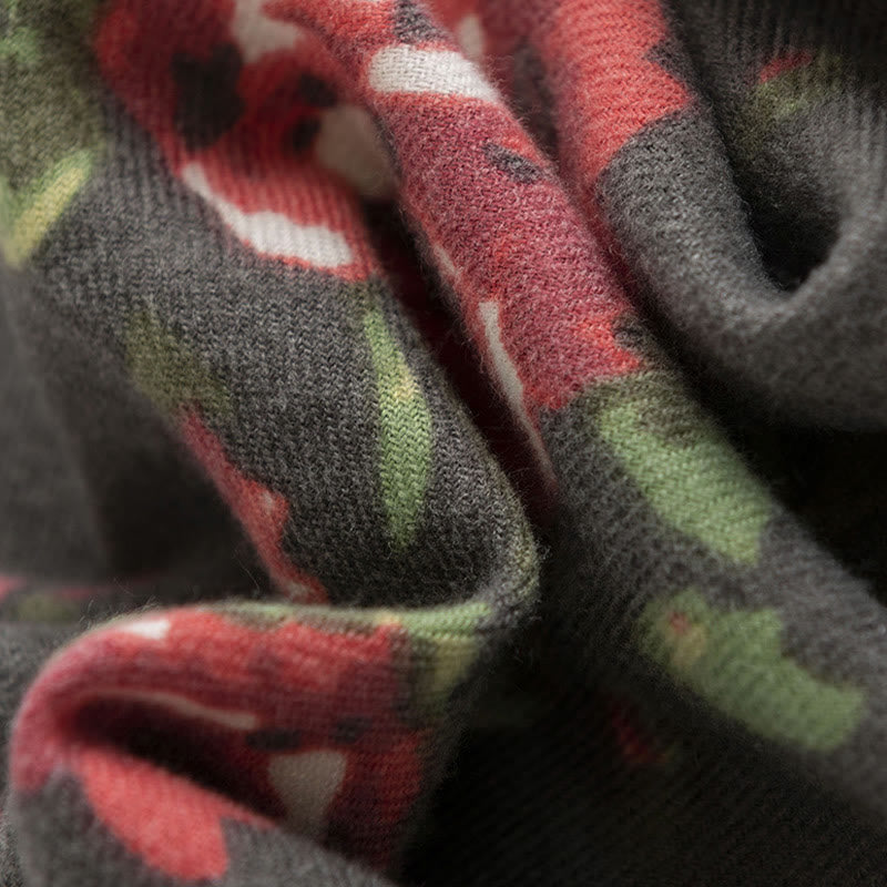 Écharpe enveloppante confortable pour l'automne et l'hiver Buddha Stones et fleurs de roses tibétaines  - image 14